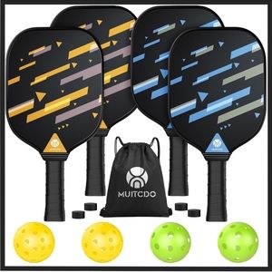 Muitcdo Pickleball Paddles Set of 4 Brand New